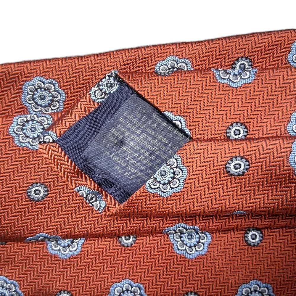Vintage Brooks Brothers Repp Tie Mens XL Red Geometric Silk Imported USA 90s Y2K